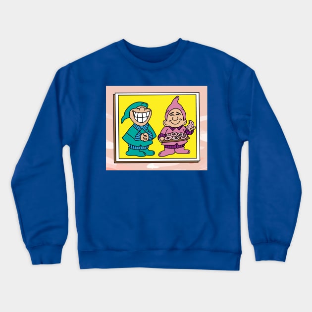 Funny Dwarf Garden Gnome Crewneck Sweatshirt by flofin